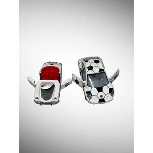 Vintage Die-Cast Volkswagen Beetle Soccer Design & Classic Porsche 911 Toy Cars